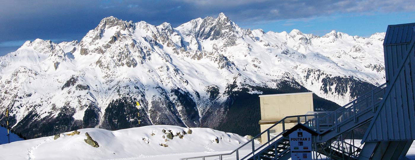 Hotel at the Deux-Alpes: glacier skiing